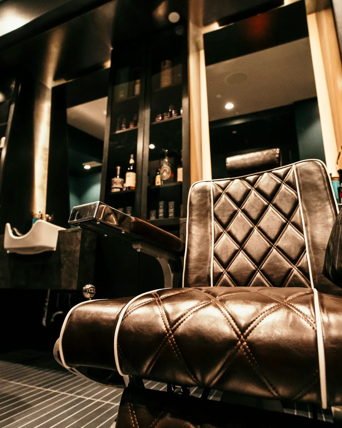 Inside the Alder barbershop on Mercer Street